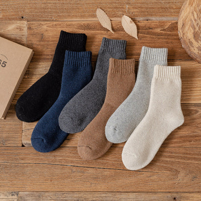 Liam™ | Men's Solid Color Wool Socks