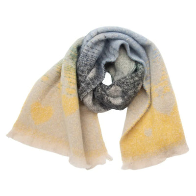 Liliana™ | Heart Jacquard Winter Scarf