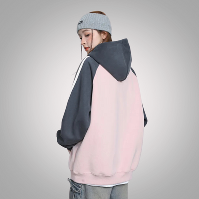 Misaki™ 美咲 | Gestreepte Oversized Hoodie