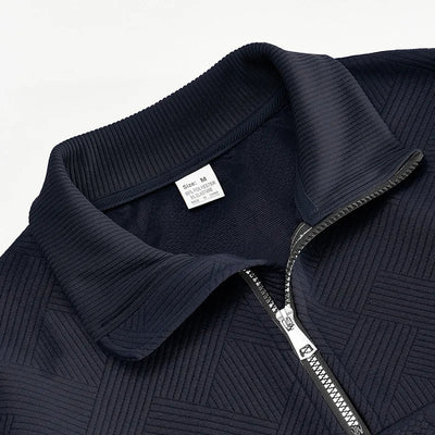 Lars™ | Premium Jacquard Zipper Trui