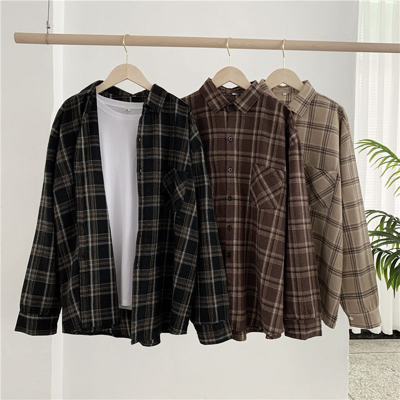 Evelyn™ | Baggy-Fit Flannel Overhemd