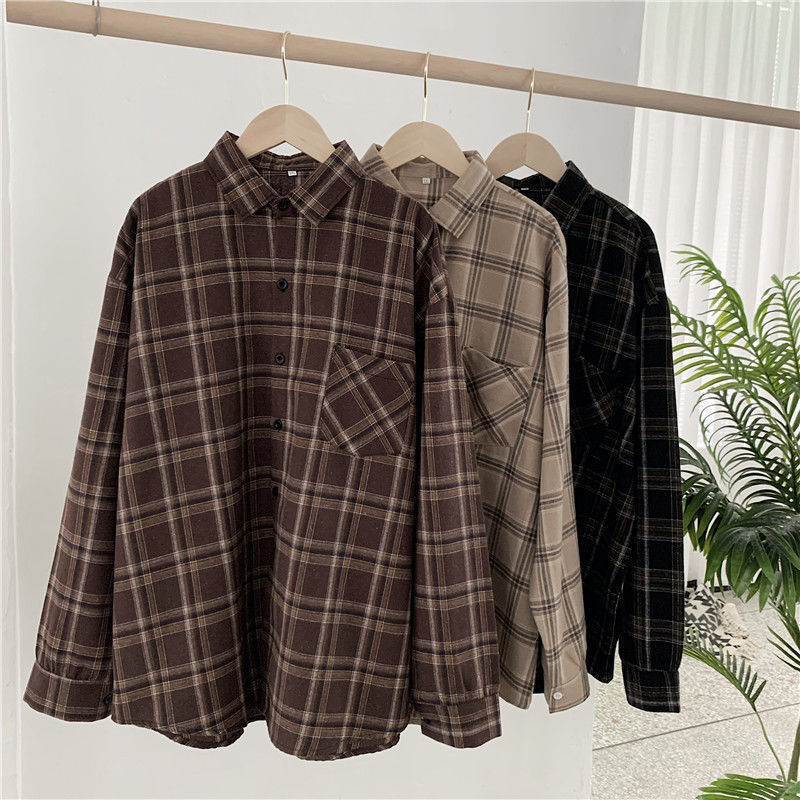 Evelyn™ | Baggy-Fit Flannel Overhemd