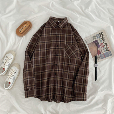 Evelyn™ | Baggy-Fit Flannel Overhemd