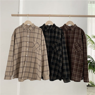 Evelyn™ | Baggy-Fit Flannel Overhemd