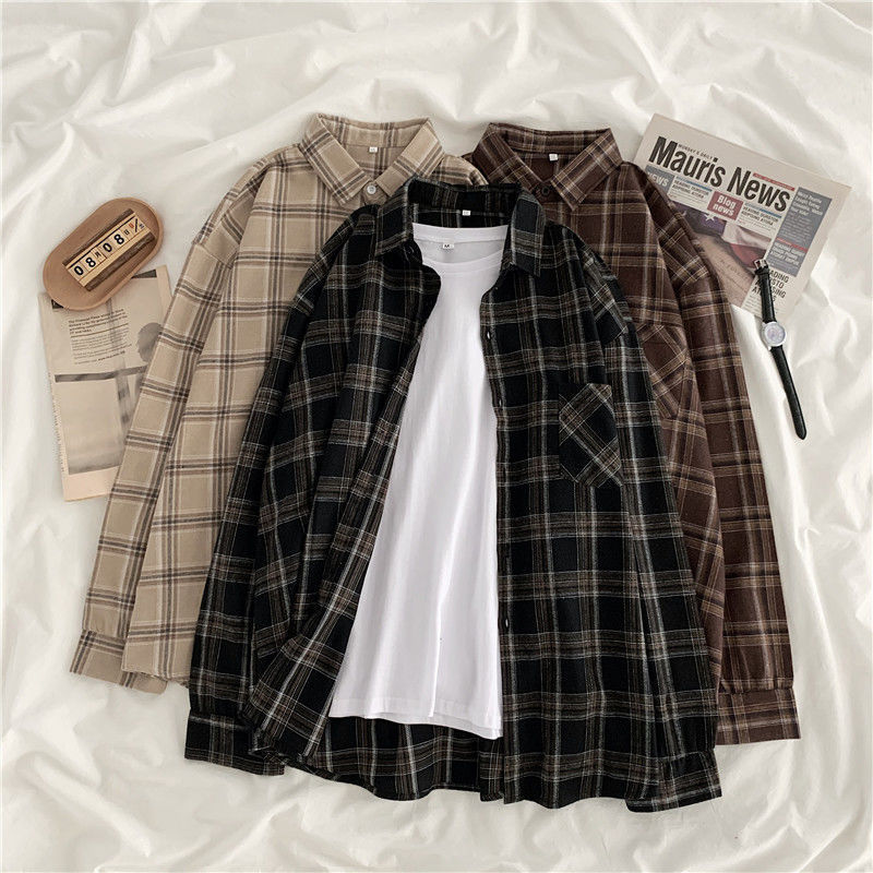 Evelyn™ | Baggy-Fit Flannel Overhemd