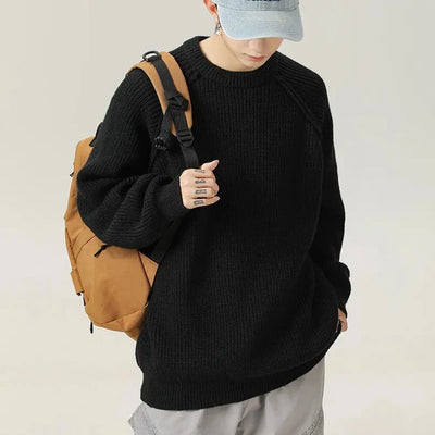 Seojoon™ 서준 | Gestructureerde Baggy hals trui