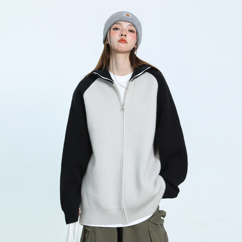 Hina™ 陽菜 | Retro Baggy Contrast Jas