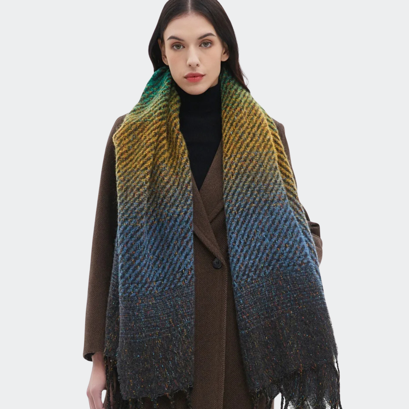 Eloise™ | European-Inspired Gradient Tassel Scarf