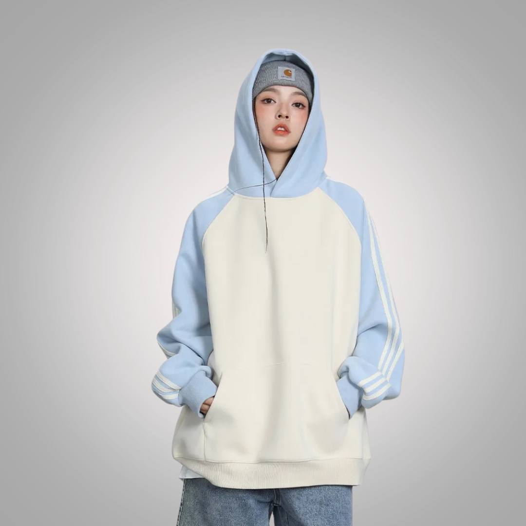 Misaki™ 美咲 | Gestreepte Oversized Hoodie