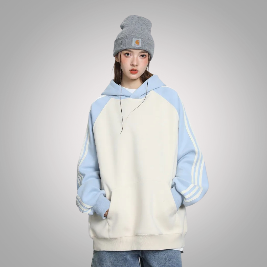 Misaki™ 美咲 | Gestreepte Oversized Hoodie