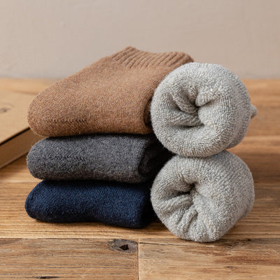 Liam™ | Men's Solid Color Wool Socks