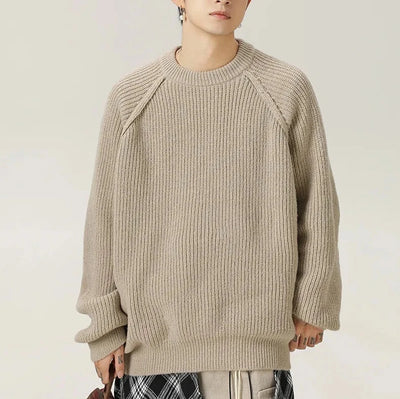 Seojoon™ 서준 | Gestructureerde Baggy hals trui